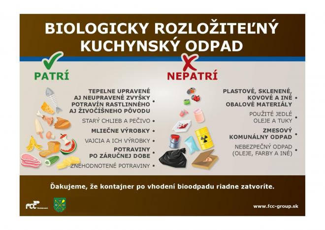 Biologicky rozložiteľný kuchynský odpad - Biológiailag lebomló kommunális hulladék